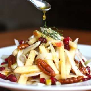 Apple-Fennel Salad with Pecans & Pomegranate