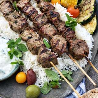Cumin & Oregano Beef Kebabs