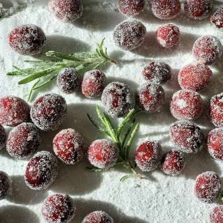 3-in-1: Sugared Cranberries, Rosemary & Citrus