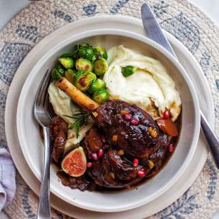 Braised Lamb Shanks with Winter Fruits