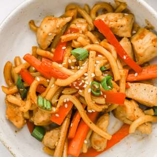 Hoisin Sauce Noodles with Chicken