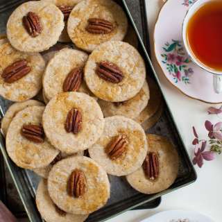 Butter Pecan Shortbread Cookies