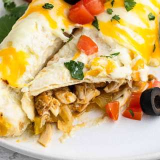 Green Chili Chicken Enchiladas