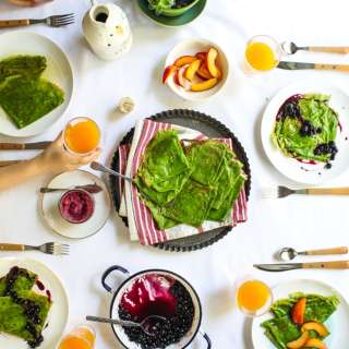 Spinach Crepes