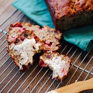 Whole Grain Strawberry Banana Bread