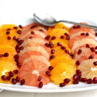 Citrus & Pomegranate with Vanilla Syrup: A Holiday Fruit Salad