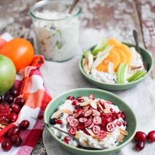 Apple Almond Bircher Muesli with Winter Fruits