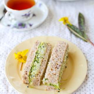 Herbed Avocado Egg Salad Tea Sandwiches