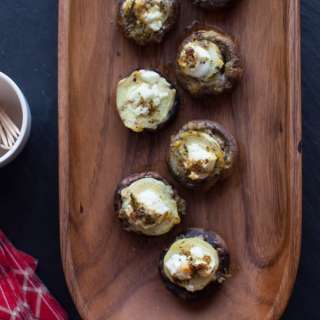 Mediterranean Stuffed Mushroom Appetizer