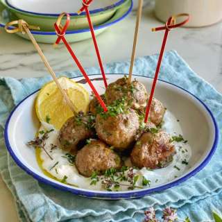 Greek-Style Sheet Pan Meatballs