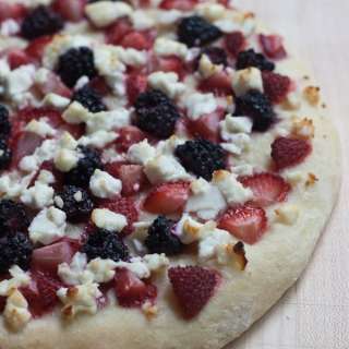 Strawberry, Blackberry, and Goat Cheese Focaccia