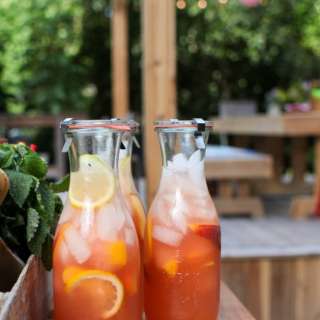 Honey-Sweetened Peach Lemonade