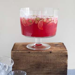 Raspberry-Rhubarb Collins Party Punch