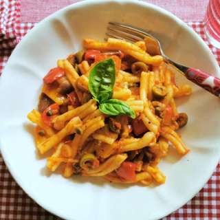 Casarecce Pasta Caponata Recipe from Sicily