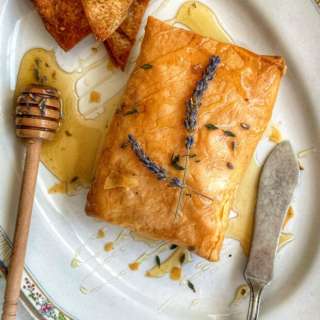 Crispy Phyllo-Wrapped Baked Feta with Lavender Honey