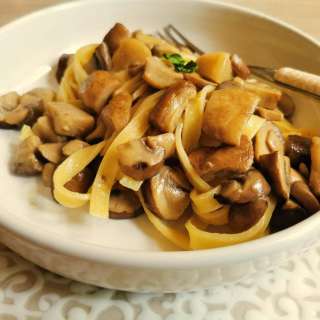 Tagliatelle with porcini mushrooms