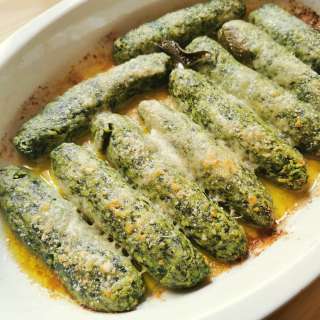 Homemade Spinach Gnocchi with Ricotta (Rabatòn)