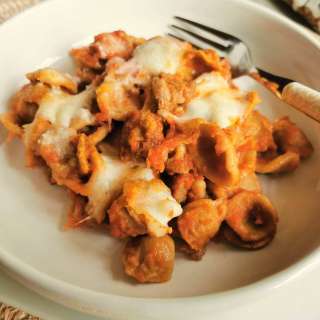 Baked orecchiette with lamb alla Materana