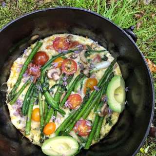 Spring Green Campfire Frittata