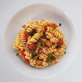 Black Olive Pesto with Pasta