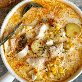 White Fish & Leek Chowder