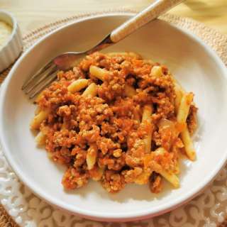 Veal ragu with homemade maccheroni