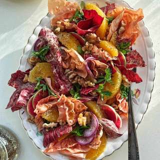Orange and Radicchio Salad with Walnuts