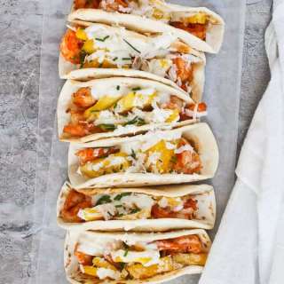 Mini Tacos with Shrimp and Pineapple