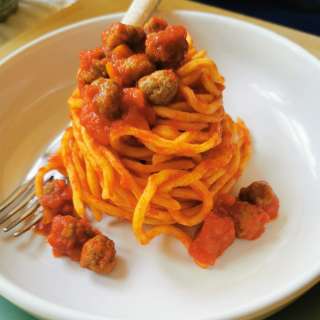 Homemade spaghetti alla chitarra recipe.