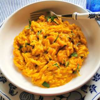Orzo Risotto with Pumpkin or Winter Squash