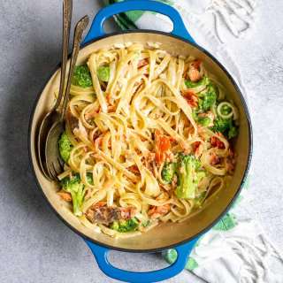 Salmon Broccoli Pasta