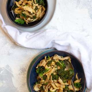 Mushroom Salad with Ginger Sesame Dressing