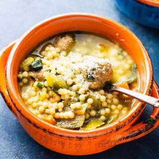 Italian Wedding Soup with Turkey Meatballs