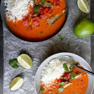 Camp Stove Fish Curry