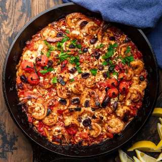 Shrimp Saganaki