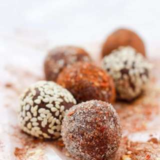 Chocolate Truffles with Chile Mocha