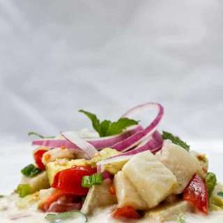 Fish Ceviche with Grapefruit + Flounder