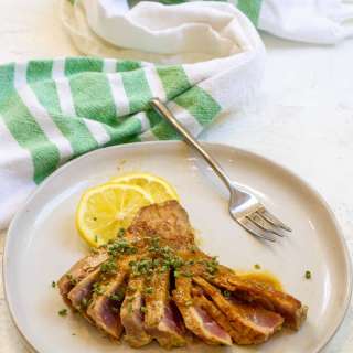 Ahi Tuna Steaks with Ginger Soy Sauce