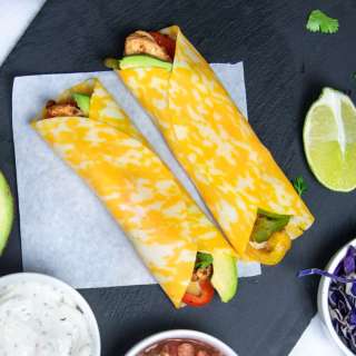 Keto Chicken Fajita Wraps