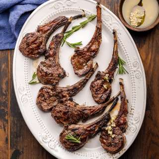 Lemon Garlic Grilled Lamb Rib Chops