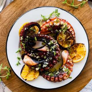 Easy Grilled Octopus Recipe with Lemon (Greek Style)