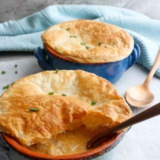 Seafood Pot Pie with Puff Pastry