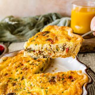 Best Loaded Vegetarian Quiche Recipe