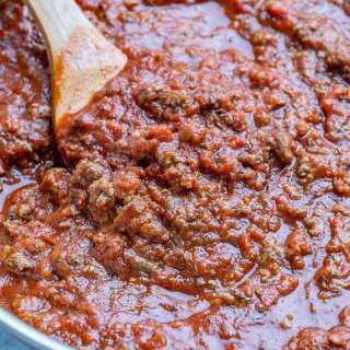 Homemade Spaghetti Meat Sauce