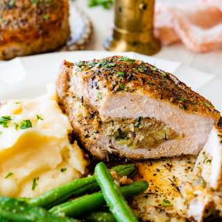 Baked Stuffed Pork Chops Recipe
