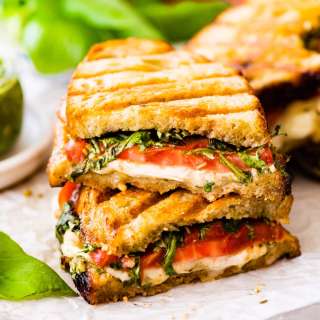 Best Caprese Sandwich with Basil Pesto (Panini)