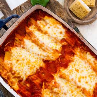 Spinach Ricotta Manicotti Recipe