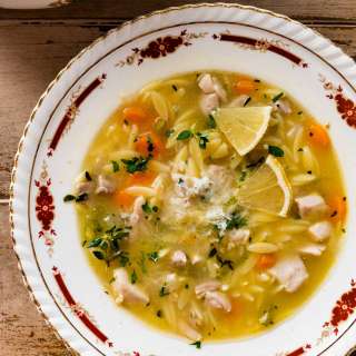 Lemon Chicken Orzo Soup Recipe