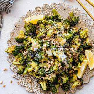 Tuscan Roasted Broccoli Recipe (Parmesan and Lemon)