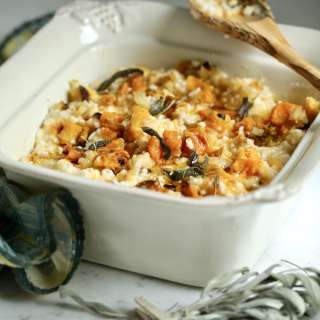 Roasted Butternut Squash Risotto with Brown Butter Sage
